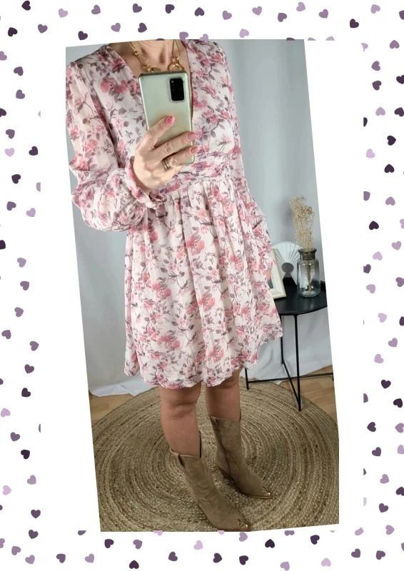 Vestido con flores – Forro y cintura elástica – Nueva - Varias tallas disponibles – photo 2